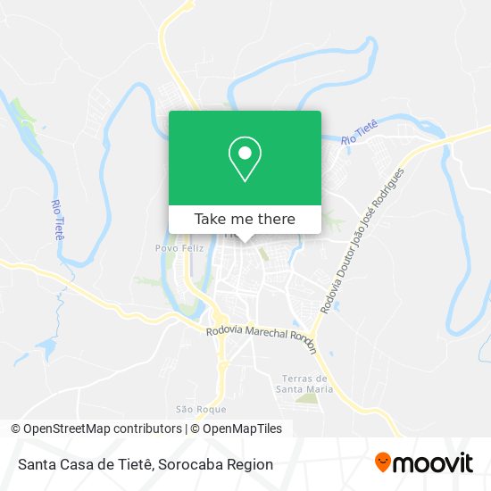 Santa Casa de Tietê map