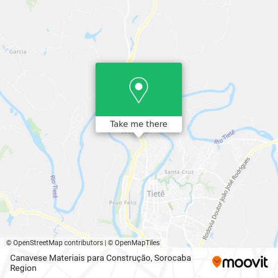 Mapa Canavese Materiais para Construção