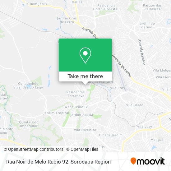 Rua Noir de Melo Rubio 92 map