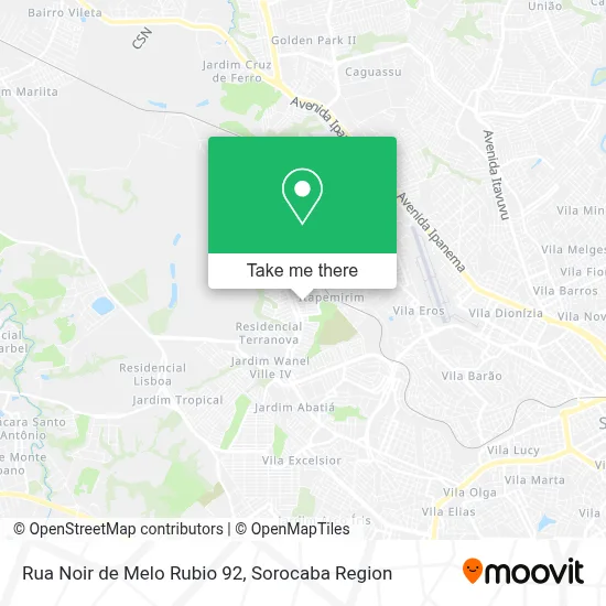 Rua Noir de Melo Rubio 92 map