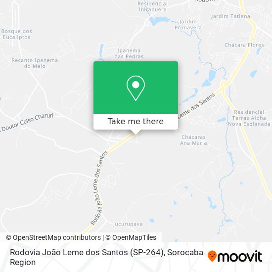Rodovia João Leme dos Santos (SP-264) map