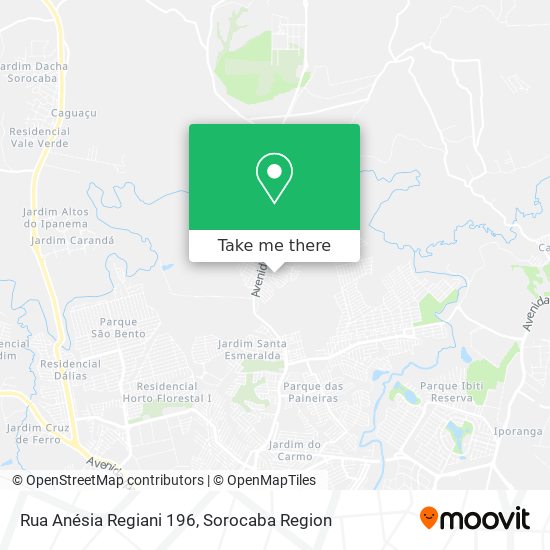 Rua Anésia Regiani 196 map