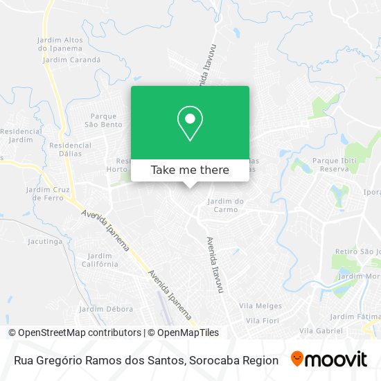 Rua Gregório Ramos dos Santos map