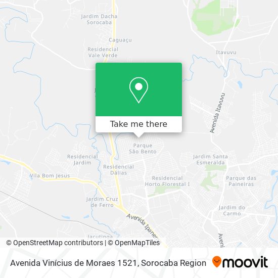 Mapa Avenida Vinícius de Moraes 1521