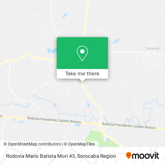 Rodovia Mario Batista Mori 43 map