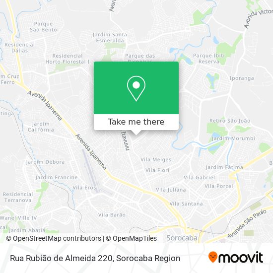 Mapa Rua Rubião de Almeida 220