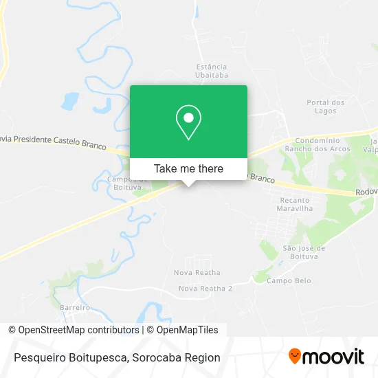 Pesqueiro Boitupesca map