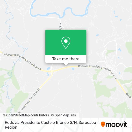 Mapa Rodovia Presidente Castelo Branco S / N