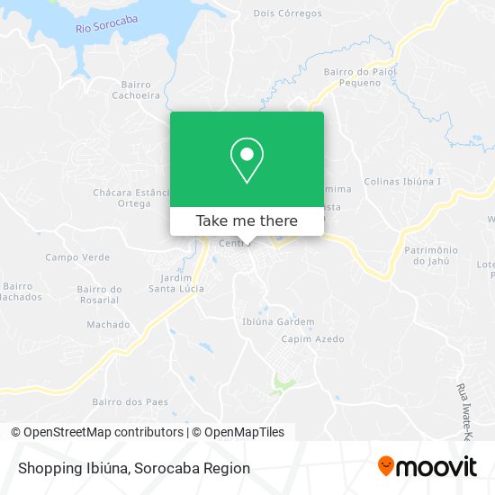 Shopping Ibiúna map