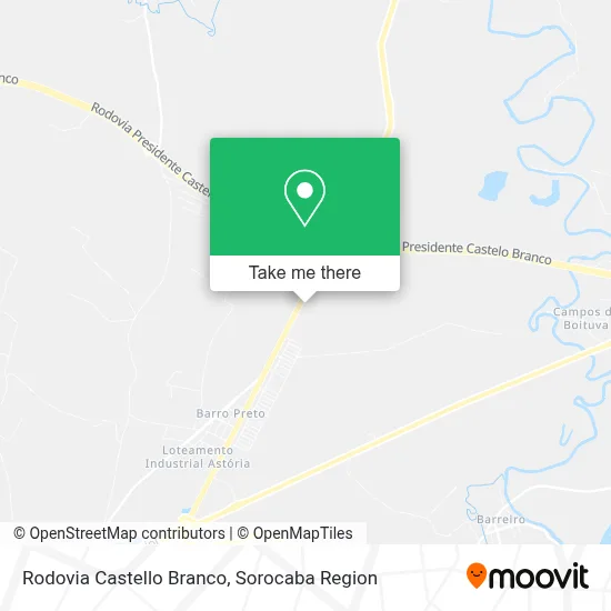 Rodovia Castello Branco map