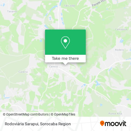 Rodoviária Sarapui map