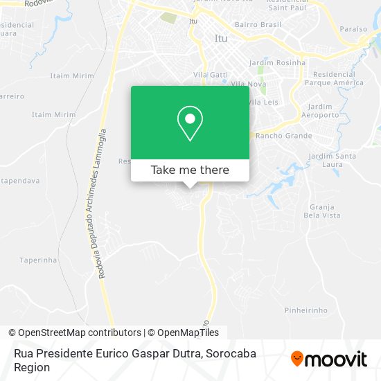 Rua Presidente Eurico Gaspar Dutra map