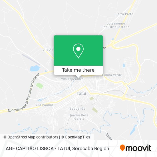 AGF CAPITÃO LISBOA - TATUÍ map