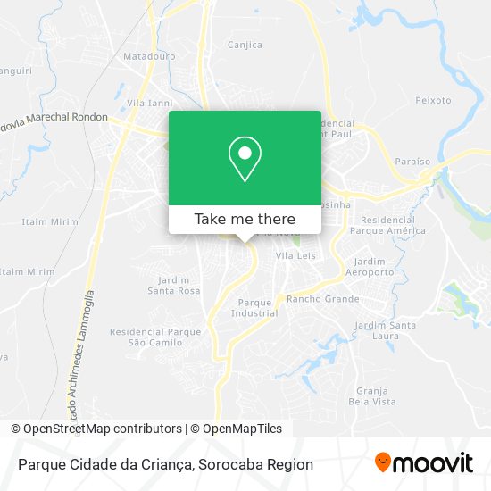 Parque Cidade da Criança map