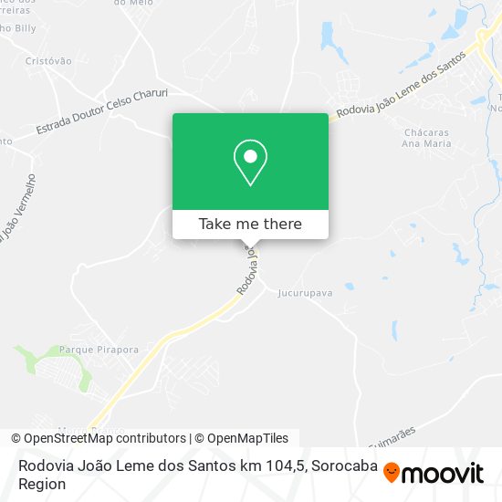 Rodovia João Leme dos Santos km 104,5 map