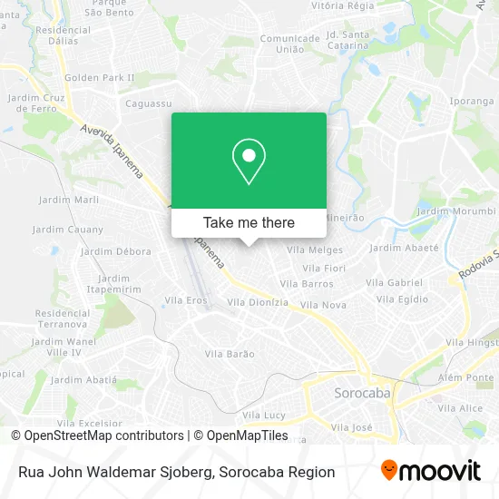 Rua John Waldemar Sjoberg map