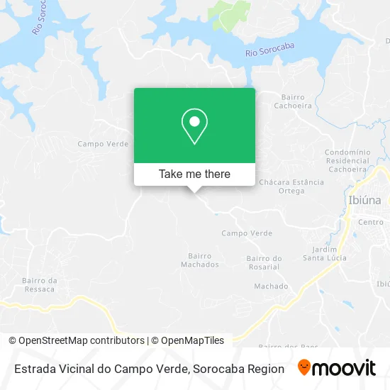 Estrada Vicinal do Campo Verde map