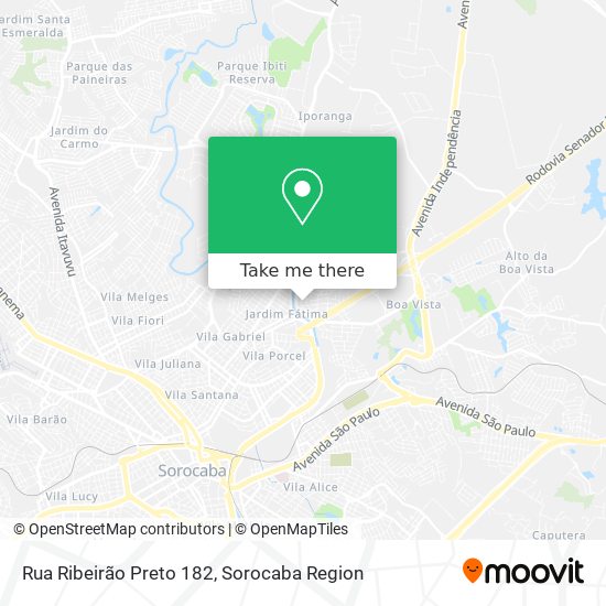 Mapa Rua Ribeirão Preto 182