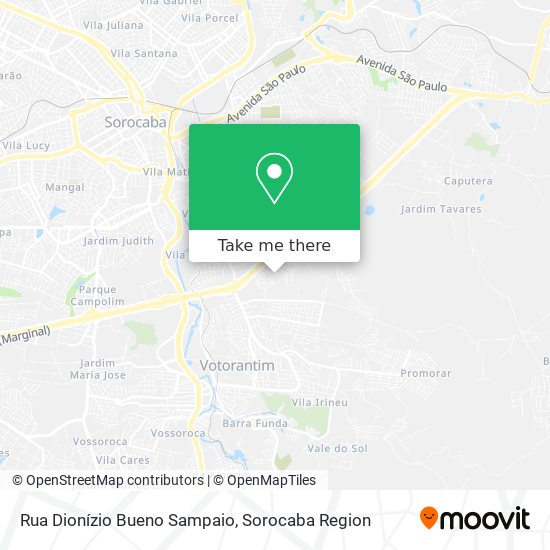 Rua Dionízio Bueno Sampaio map