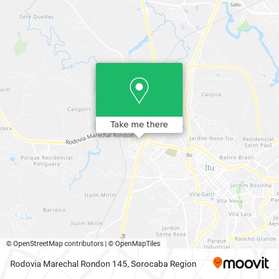 Mapa Rodovia Marechal Rondon 145