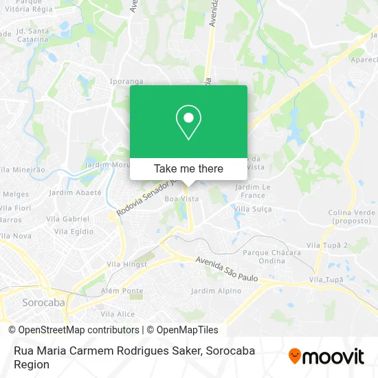 Rua Maria Carmem Rodrigues Saker map