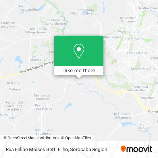 Rua Felipe Moisés Betti Filho map