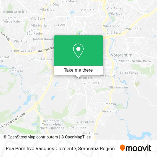 Rua Primitivo Vasques Clemente map