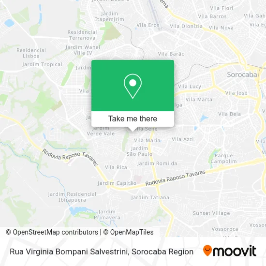 Rua Virginia Bompani Salvestrini map