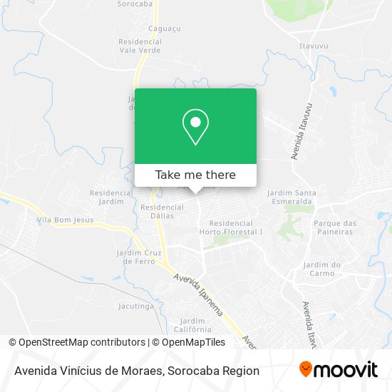 Mapa Avenida Vinícius de Moraes