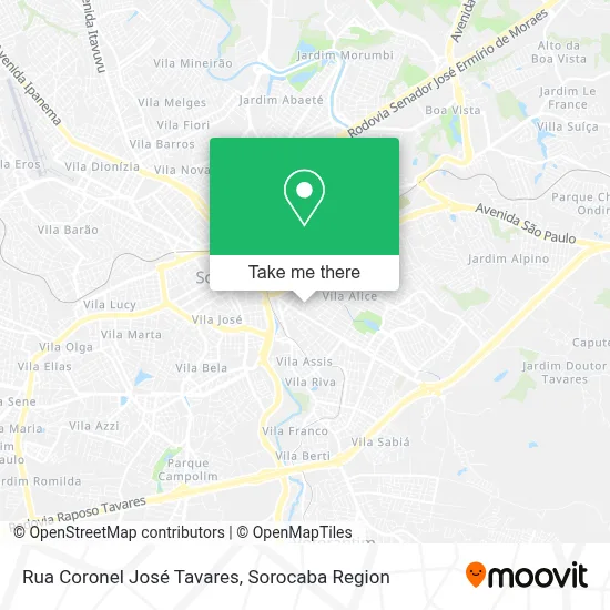 Rua Coronel José Tavares map