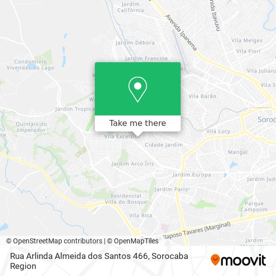 Rua Arlinda Almeida dos Santos 466 map
