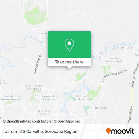 Mapa Jardim J S Carvalho