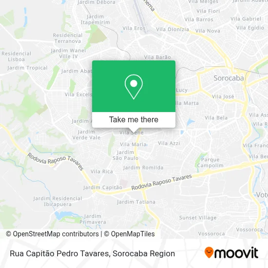 Rua Capitão Pedro Tavares map