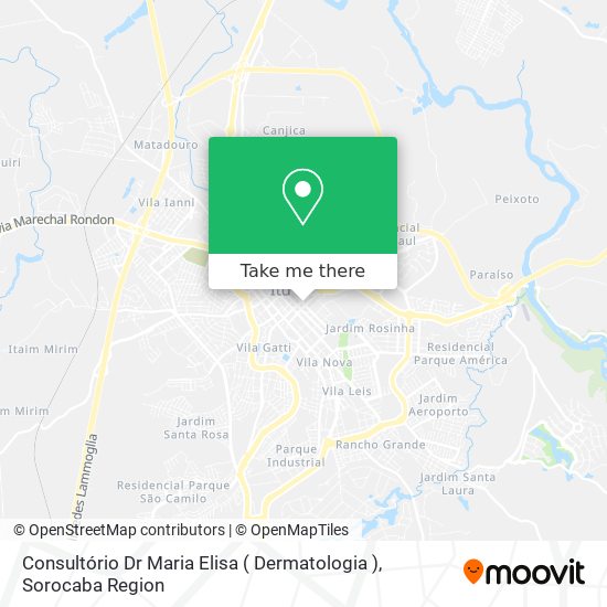 Mapa Consultório Dr Maria Elisa ( Dermatologia )