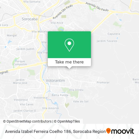 Avenida Izabel Ferreira Coelho 186 map