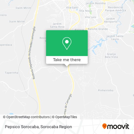 Pepsico Sorocaba map