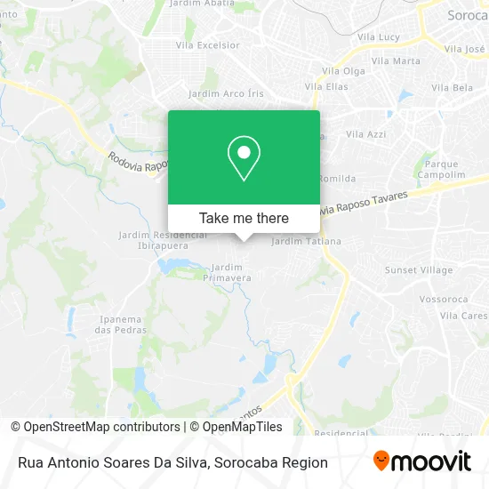 Rua Antonio Soares Da Silva map