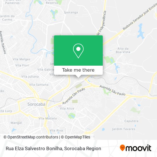 Rua Elza Salvestro Bonilha map