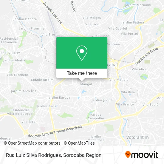 Rua Luiz Silva Rodrigues map