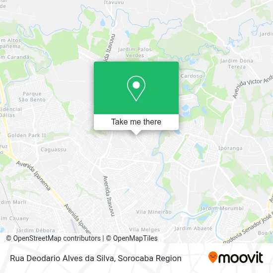 Rua Deodario Alves da Silva map