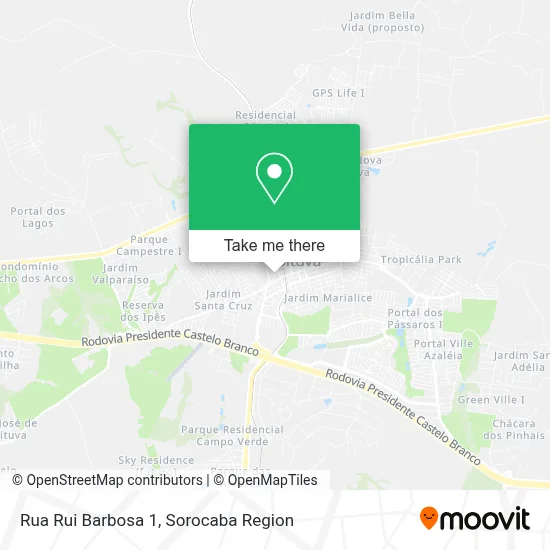Rua Rui Barbosa 1 map