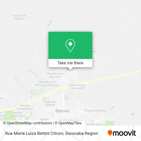 Rua Maria Luiza Bettini Citroni map