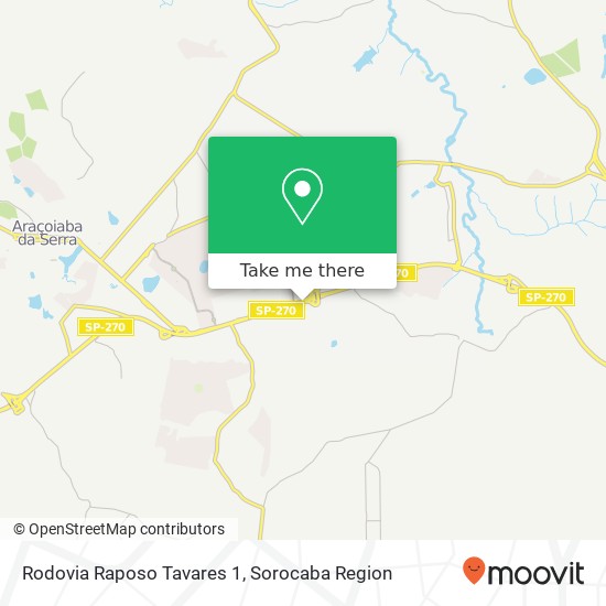 Mapa Rodovia Raposo Tavares 1