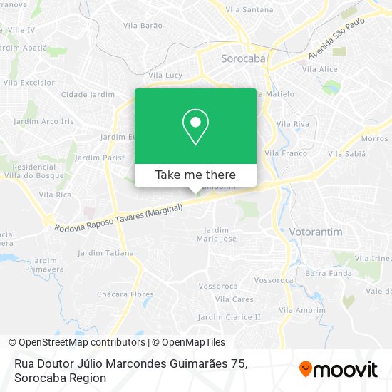 Rua Doutor Júlio Marcondes Guimarães 75 map