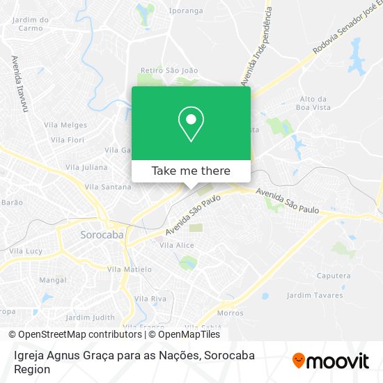 Igreja Agnus Graça para as Nações map