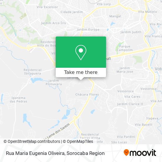 Rua Maria Eugenia Oliveira map