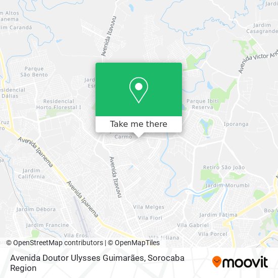 Avenida Doutor Ulysses Guimarães map