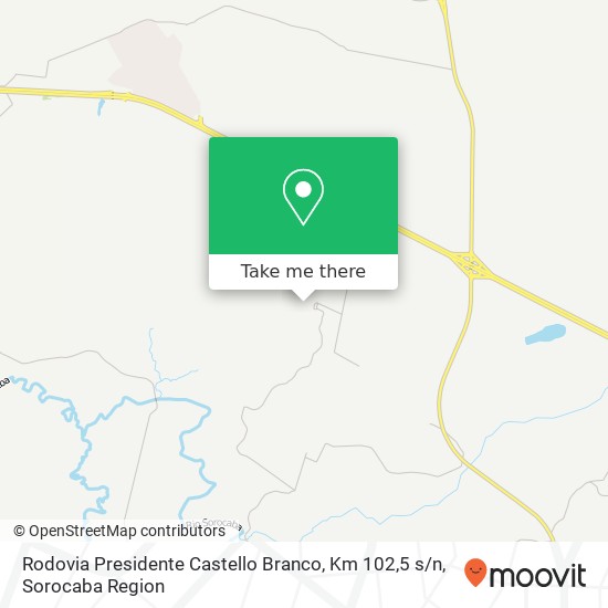 Rodovia Presidente Castello Branco, Km 102,5 s / n map