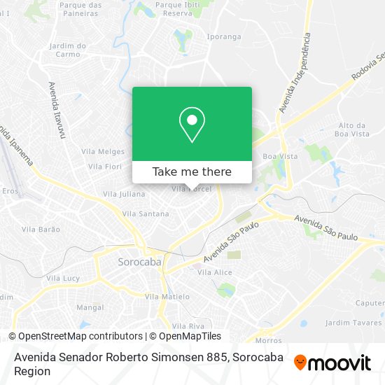Avenida Senador Roberto Simonsen 885 map