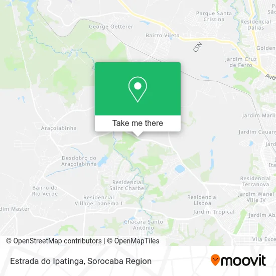 Estrada do Ipatinga map